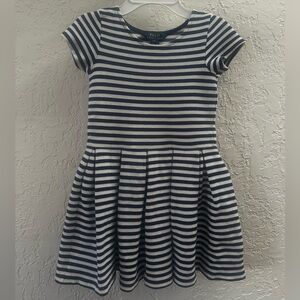 Polo by Ralph Lauren Navy and White Striped Dress